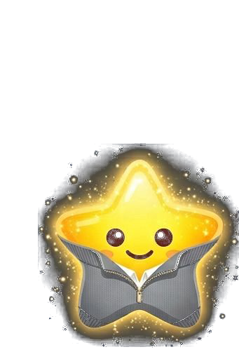 Northstar mascot — a glowing gold star wearing a suit jacket